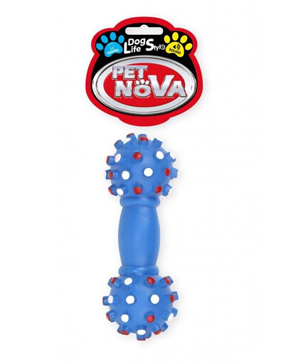 PET NOVA DOG LIFE STYLE 16cm sinine sisetükkidega hantel