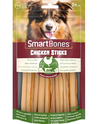 SmartBones Chicken Sticks 5 tk närimiskondid kutsikatele kanaga