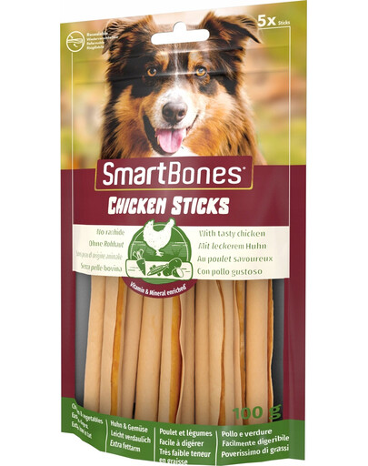 SmartBones Chicken Sticks 5 tk närimiskondid kutsikatele kanaga