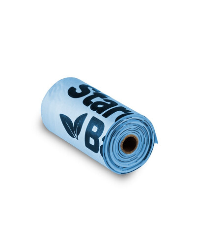 STARCH BAG Komposteeritavad BIO kotid väljaheidetele 1 rull x 15 tükki, sinine