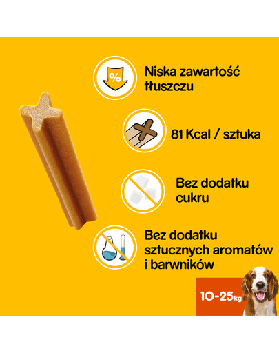 Pedigree Dentastix keskmise suurusega koertele 8 X180 g