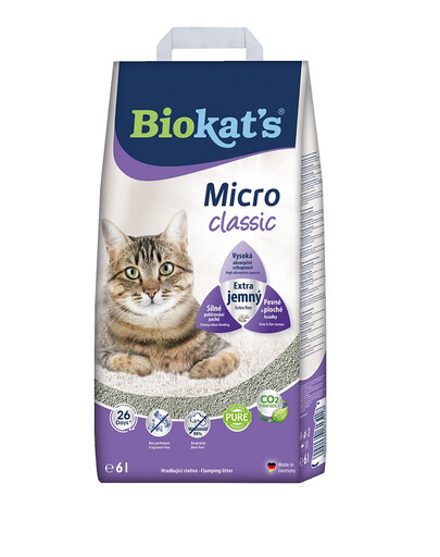 BIOKAT'S Micro Classic 6 l drobny żwirek bentonitowy