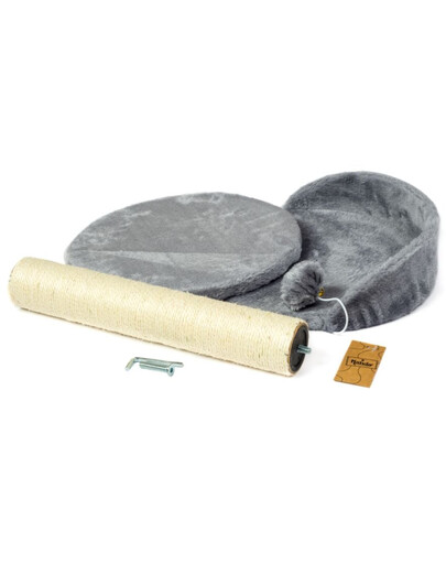 KATIDO Kraapimispost koos kassivoodiga 47 cm hallikas-sinine