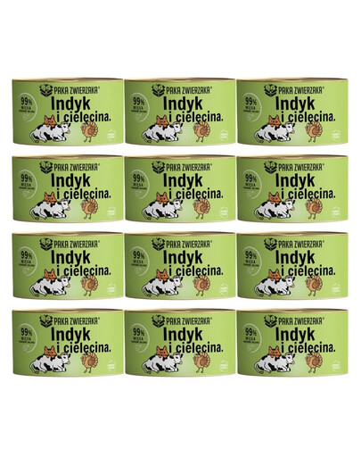 PAKA ZWIERZAKA Kalkuniliha märgtoit 12x200 g