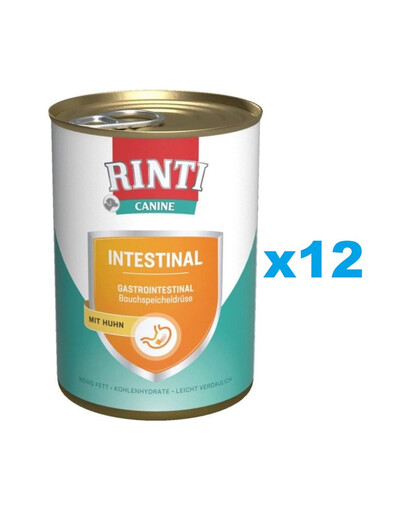 RINTI Canine Intestinal chicken 12 x 400 g kana