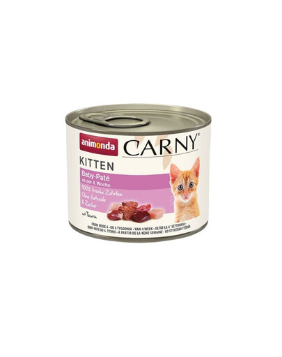 ANIMONDA Carny Kitten Baby Paté 200 g pasteet kassipoegadele