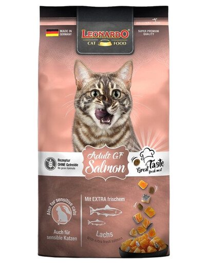 LEONARDO Adult Grain Free Salmon 1,8 kg teraviljavaba kuivtoit lõhega kassidele