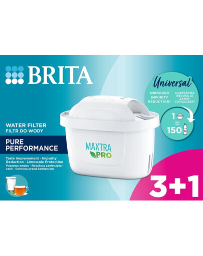 BRITA MAXTRA PRO Pure Performance 3+1 (4 tk) veefilter
