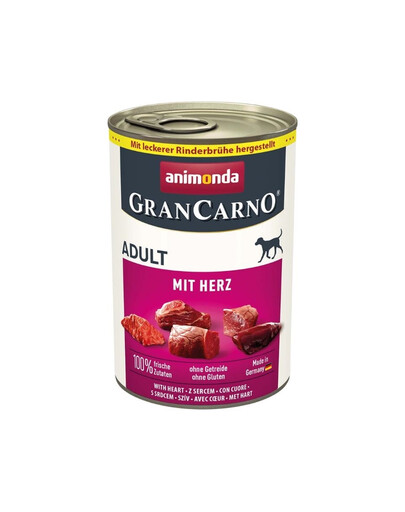 ANIMONDA GranCarno Adult veiseliha ja südamed 400g