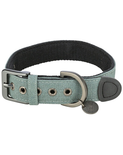 TRIXIE CityStyle puuvillane koerakaelarihm L-XL: 50-57 cm/35 mm, salvei, lai.