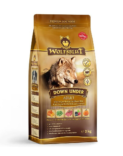 WOLFSBLUT Down Under Adult koerte kuivtoit veiseliha ja köögiviljadega 12,5 kg