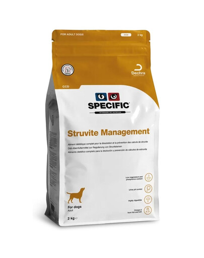 SPECIFIC Dog CCD Struvite Management 2 kg koertele mõeldud struviidivastane toit koertele