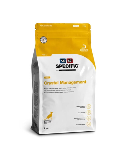 SPECIFIC Cat FCD-L Crystal Management 2 kg antistruviitne toit ülekaalulistele kassidele