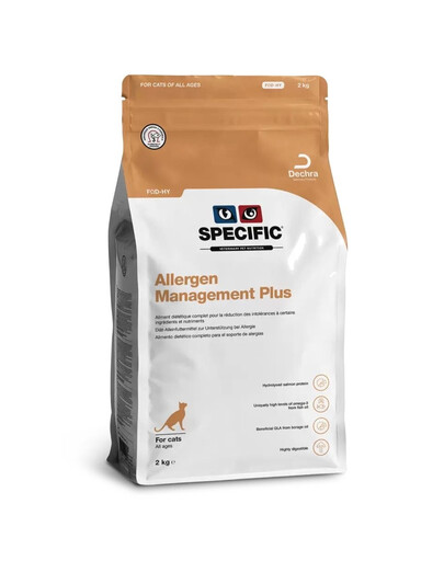 SPECIFIC Cat FOD-HY Allergen Management Plus 2 kg toit kassipoegadele ja täiskasvanud kassidele, kellel on segatüüpi allergia.