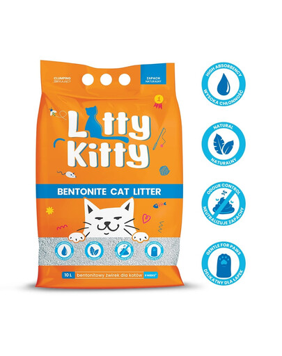 LITTY KITTY Bentoniit looduslik allapanu 10 l (8 kg)