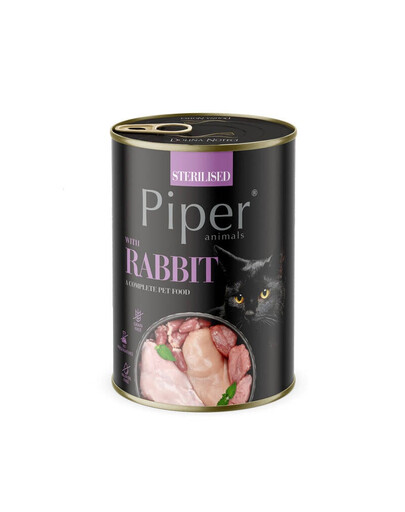 PIPER Steriliseeritud küülikuga 400g steriliseeritud kassidele