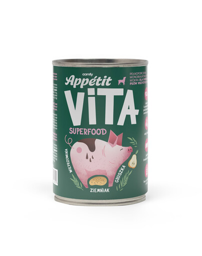 COMFY APPETIT VITA Superfood Pork 400г монопротеиновый корм для собак