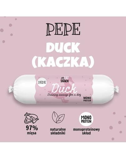PAKA ZWIERZAKA PEPE Meat Snack Pardivorst koertele 200g