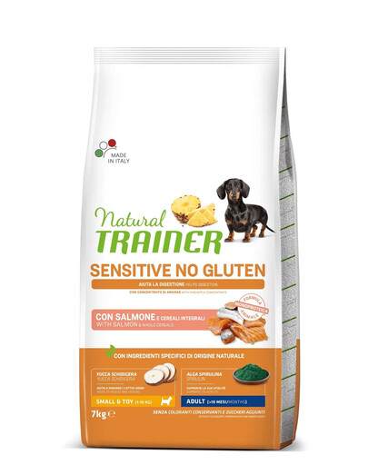 TRAINER Natural Sensitive No Gluten Small Toy Adult lõhega 7kg