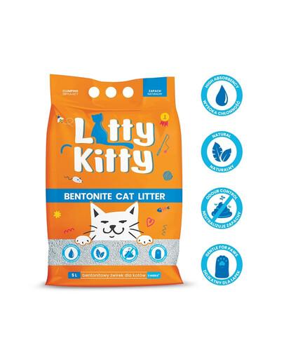 LITTY KITTY Bentoniit looduslik allapanu 5 l (4 kg)