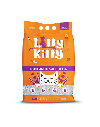LITTY KITTY Bentoniitpüünis Lavendel 10 l (8 kg)