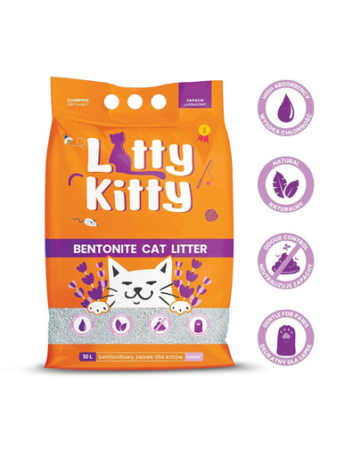 LITTY KITTY Bentoniitpüünis Lavendel 10 l (8 kg)