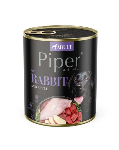 PIPER küüliku ja õunaga 800g märja koeratoiduga