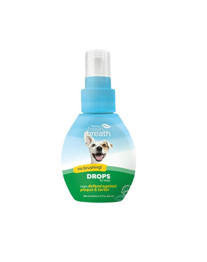 TROPICLEAN Fresh Breath Oral Care Drops for Dogs 65ml krople do wody do higieny jamy ustnej dla psa