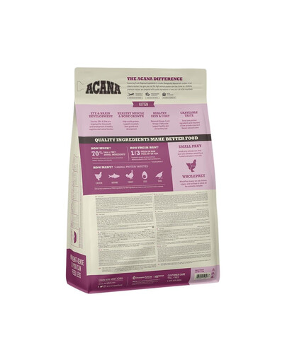 ACANA First Feast Cat 1,8 kg Kuivtoit vabapidamisel oleva kana ja terve heeringaga kassipoegadele.