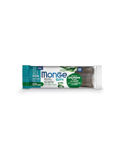 MONGE Dog Adult Meat bars Skin support  Lõhe aloe veraga 2x40 g