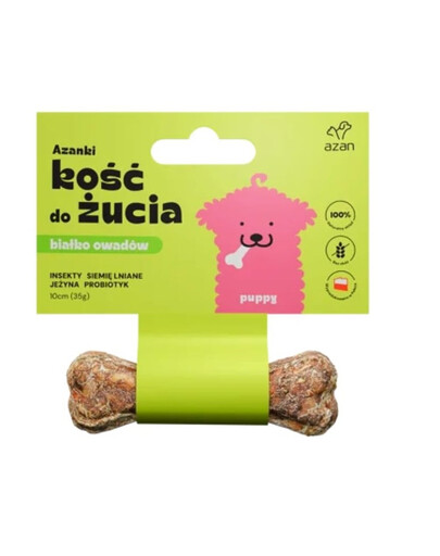 AZANKI Kość z insektami dla szczeniaka Puppy 10cm