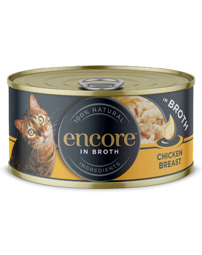 ENCORE Cat kanarind puljongis kassidele 16x70g