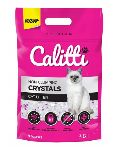 CALITTI Crystals Silikoonist kassipesu 15,2 l (4 tk x 3,8 l)