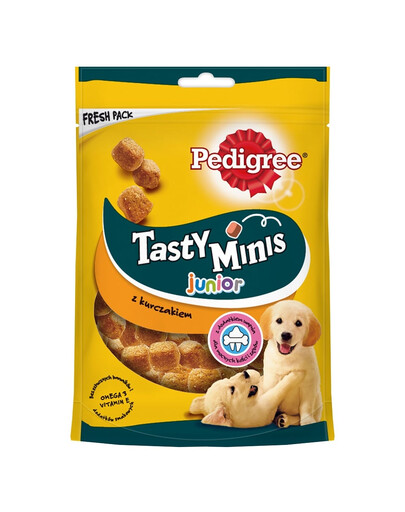 PEDIGREE Tasty Minis Junior 125 g karma dla szczeniąt z kurczakiem