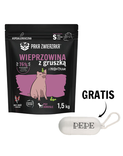 PAKA ZWIERZAKA Seventh Heaven Kuivtoit sealiha ja pirn S 1,5 kg + kotikesed TASUTA