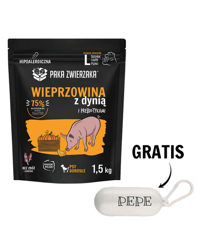 PAKA ZWIERZAKA Seventh Heaven Kuivtoit sealiha ja kõrvits L 1,5 kg + kotikesed TASUTA