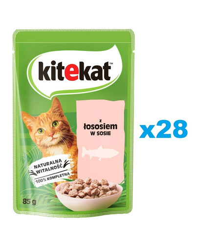 KITEKAT Lõhe kastmes 28x85 g täiskasvanud kassidele