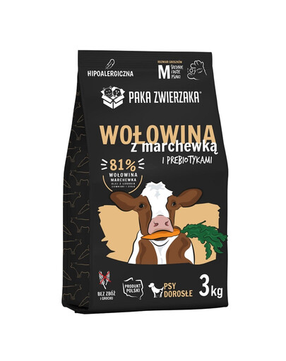 PAKA ZWIERZAKA Seventh Heaven Kuivtoit Veiseliha porgandiga M 3kg