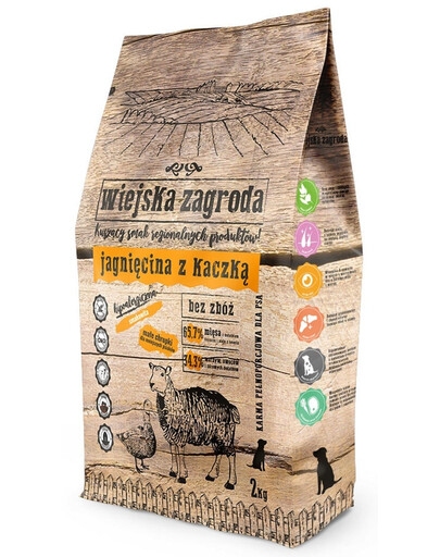 Karma dla psów ras małych i średnich jagnięcina z kaczką 2 kg
