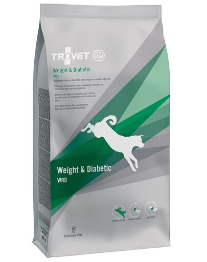 TROVET Weight Diabetic WRD koertele 12,5 kg