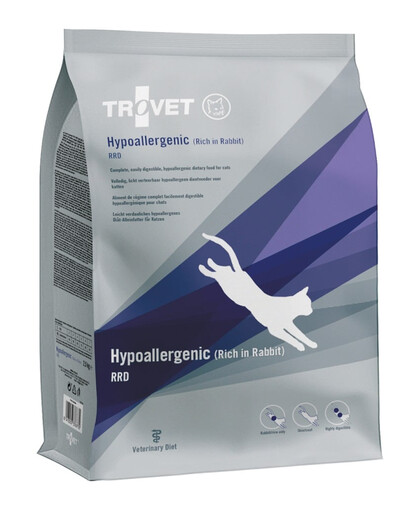TROVET Hypoallergenic Rabbit RRD kassidele 2,5 kg