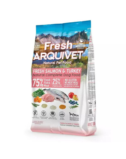ARQUIVET Fresh Półwilgotna karma dla psa łosoś z indykiem 2,5 kg