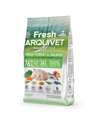 ARQUIVET Fresh Puppy Junior Poolniiske kutsikatoit Türgi ja lõhe 2,5 kg