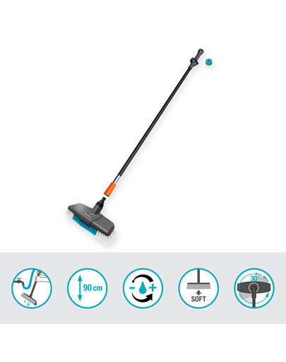 GARDENA Cleansystem szczotka do mycia twarda z trzonkiem