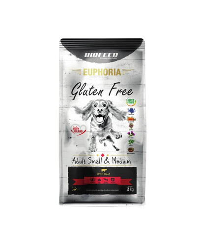 BIOFEED EUPHORIA Gluteenivaba lambaliha keskmist ja suurt tõugu kutsikatele 2 kg
