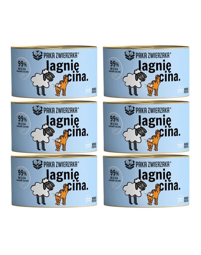 PAKA ZWIERZAKA Karma mokra Jagnięcina 6x200 g