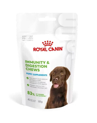 ROYAL CANIN Immunity Digestion Puppy Supplements 100g Kutsikate seedimise ja immuunsuse täiendus
