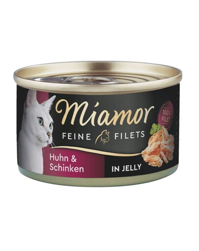 MIAMOR Feline Filets filety kurczaka i szynka 100 g