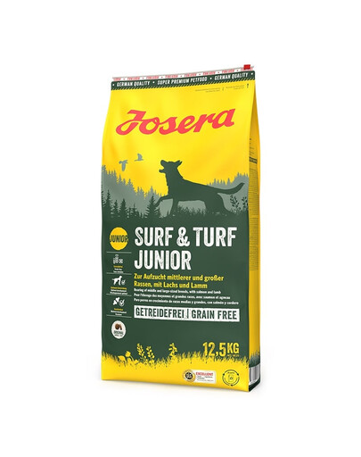 Surf Turf Junior 12,5 kg bezzbożowa karma z łososiem i jagnięciną dla szczeniąt