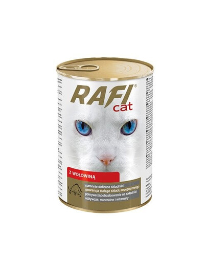 Rafi Adult Wołowina Mokra karma dla kota 415 g